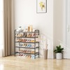 VILICK 5 Tier Shoe Rack 33" Wide Metal Shoe Organizer