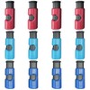 12 Multifunctional Bag Sealing Clips in Dark Blue, Light Blue