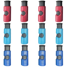 12 Multifunctional Bag Sealing Clips in Dark Blue, Light Blue and Red, Ideal for Sealing Bags, Fridge or Freezer Bag Clips, Bread Bag or Packaging Clips