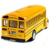 Kinsfun (5107) New 5" Kinsfun School Bus DieCast Toy Pull