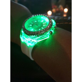 Luxury Silicone Luminous QUARTZ Unisex Fashionable WRISTWATCH. With 12 Different