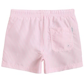 maamgic Boys Swim Trunks Toddler Swim Shorts Little Boys Bathing Suit Swimsuit Toddler Boy Swimwear Pink and White Stripes 4T,Pink and White Stripes,4 T