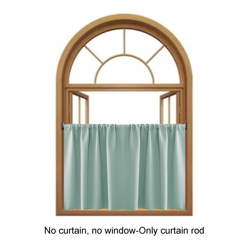 YYST Inside Mount Curtain Rod Cafe Rod 16" to 29"