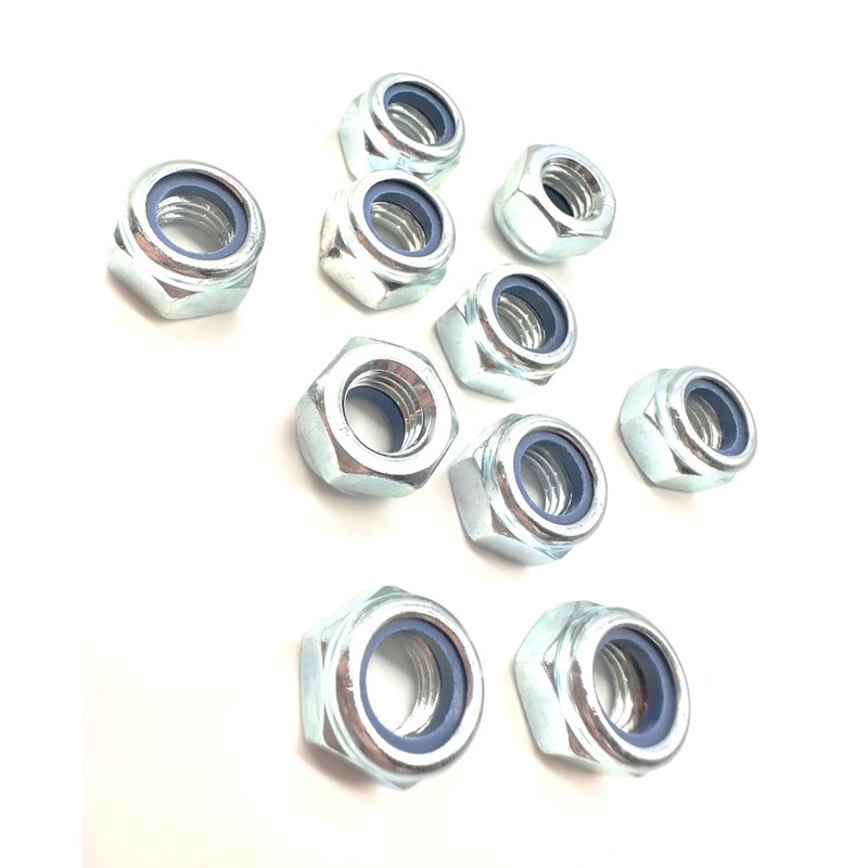 20 Pack of M12 Nyloc Nuts - Self locking with