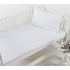 Dreamaker Cot Mattress Protector Waterproof Fitted Sheet Prevents Overheating, Waterproof