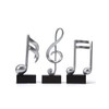 Amoy-Art 3 x Decorative Sculptures Music Note Figures Treble Clef