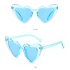 YOJUED Heart Sunglasses Vintage Cat Eyes Glasses Love Heart Shape