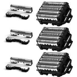 WES9032P Replacement Outer Foil and Inner Blade Set,Compatible with Panasonic ARC5 5-Blade Shavers ES-LV97-K,ES-LV67-K,ES-LV95-S,for Men's Shaving（3Packs）