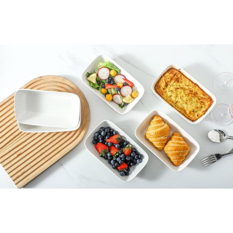 XINLTC 13.5oz Ceramic Small Baking Dish 4 Pack, 7 ×