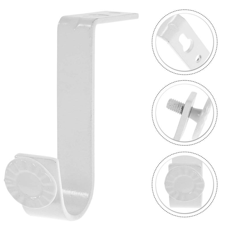 DOITOOL 2pcs Curtain Rod Top Mount Adjustable Curtain Rod Curtain