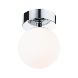 Paulmann 71064 LED Ceiling luminaire Selection Bathroom Gove IP44 3000 K 400lm 230V 5W Chrome, Satin Bathroom luminaire
