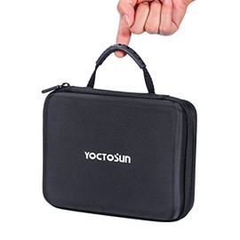 YOCTOSUN Storage Case for Magnifying Glasses, 7 x 9 x 2.7 inches Carrying Case with Handle for Hands Free Headband Lighted Magnifier, Great Travel Case for LED Head Magnifying Glass