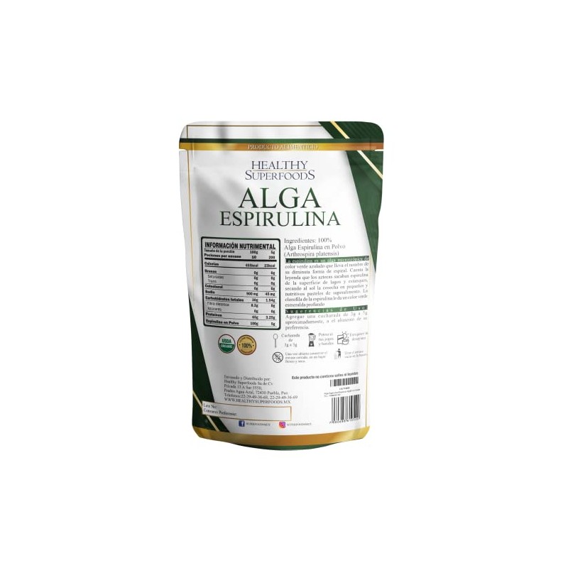 Alga Espirulina Orgánica 1kg