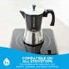 GROSCHE Milano Induction Stovetop Espresso Maker Moka Pot for Greca,