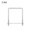sourcing map Square U-Bolts, 3 Sets 112mm(4.41") Inner Width 150mm