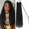 ZRQ 30 Inch Boho Faux Locs Crochet Hair 9 Packs