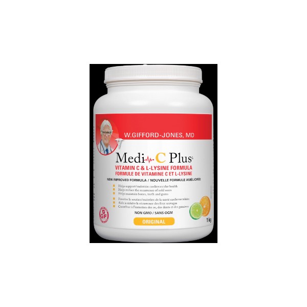 Dr. Gifford-Jones Medi-C Plus With Magnesium Ascorbate (Citrus) - 1kg + BONUS