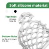 2pcs Silicone Soap Holder, Soap Dish with Drainage Holes, Non-Slip
