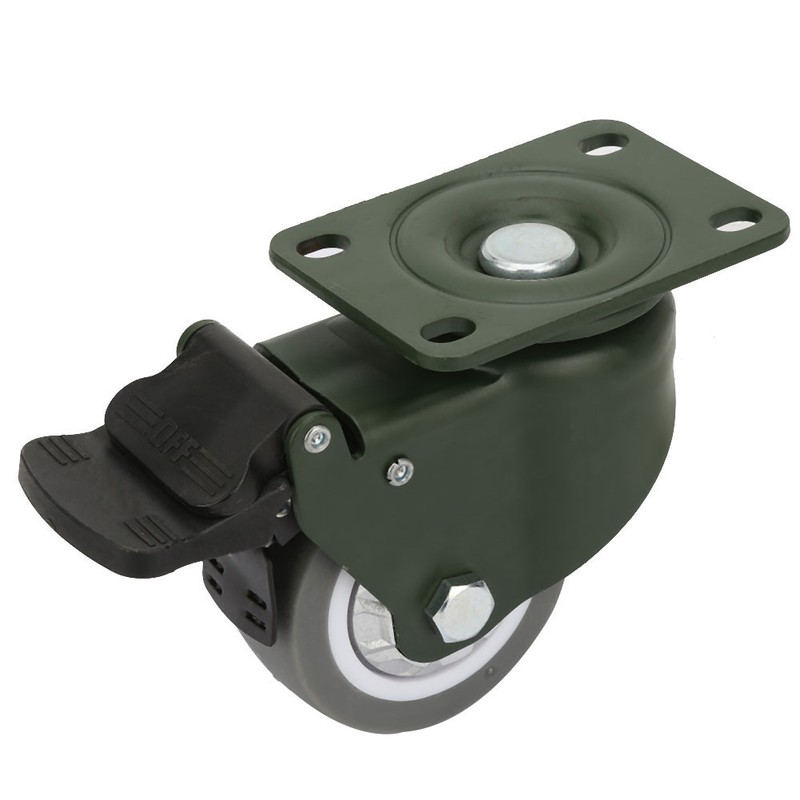 Manganese Steel Bracket 3 inches Bearing Caster Wheels TPR Trolley