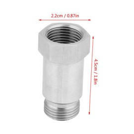 2Pcs O2 Oxygen Sensor Spacer Adapater Extender Isolator, Oxygen Sensor Adapter Bungs for Exhaust Systems (Iron - 2PCS)
