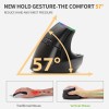Delux Mouse Vertical Ergonómico Inalámbrico 2.4g Con 1600dpi