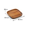 スワンソン商事 木製食器 皿 プレート アカシア 角 S 木製の温かみ 食卓に馴染むおしゃれなデザイン CA-207