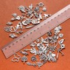 Echoed Elegance Silver Cute Charms Bulk for Bracelets Jewelry Making