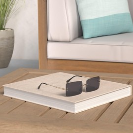 NIEEPA Fishion Small Rectangle Sunglasses Vintage Women Men Tinted Rimless Eyewear Ultralight Candy Color Ocean Sun Glasses Shades