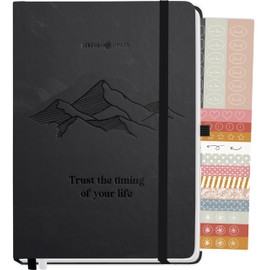 LEBENSKOMPASS Bullet Journal Notebook Diary A5 Pro "Mountain" - Notebook A5 Dotted 5 mm, Extra Thick Paper 120 g/m² FSC® - Journal Book & Dotted Notebook A5