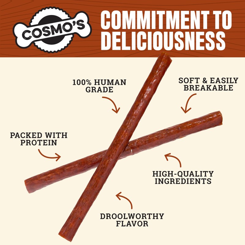 Cosmo's Snack Shack Pork Meat Sticks for Dogs - Original