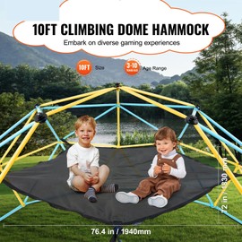 Happybuy Dome Climber Hammock,Climbing Dome Hammock Suitable for 10ft Dome Climbing, Load-Bearing 350 Pounds, Pentagon Jungle Gym Hammock for Outdoor,Accessory for Climbing Dome, (Hammock Only)