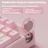 LEOBOG A98 Wireless Mechanical Keyboard, Tri-Mode BT5.0/2.4GHz/USB-C, Creamy Keyboard with