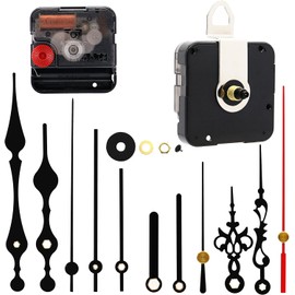 TIKROUND Youngtown 12888 Movement for Clock Repair Replacement 13.5mm (17/32 inch) Shaft Length 5.5mm (7/32 inch) Thread Length.(Black Shaft)