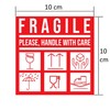 Pack of 50 Fragile Stickers Please Handle With Care Caution