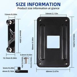 VILHTL AM4 Backplane Motherboard CPU Heatsink Bracket Backplate CPU Fan Cooling Mounting Sheet Plate, Durable Matel Backplane Support Brackets Base Set for AM4 AMD Socket Compatible