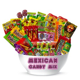 Mexican Candy Assortment (32 Count) Variety of Spicy, Sweet, Sour by Look-On