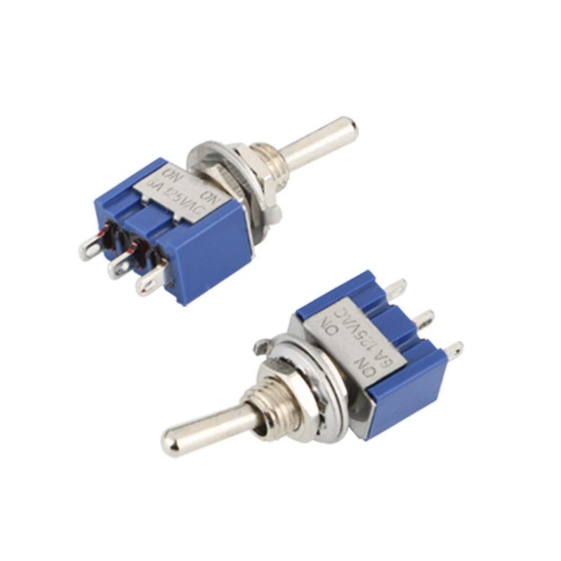 CESFONJER 15pcs SPDT Mini Micro Toggle Switch, On/On 3 Pin