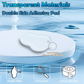 MTNSPTCR Adhesive Tape for Sonny Baby - 108PCS Double Sided Clear Adhesive Pads Custom Fit Sonny Baby Adhesive Tape Replacement, Removable Mini Figure Clear Glue Sticky Putty for Sonny Doll