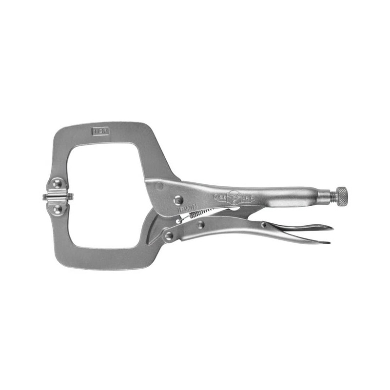 IRWIN VISE-GRIP Original Locking C-Clamp with Swivel Pads, 11", 20