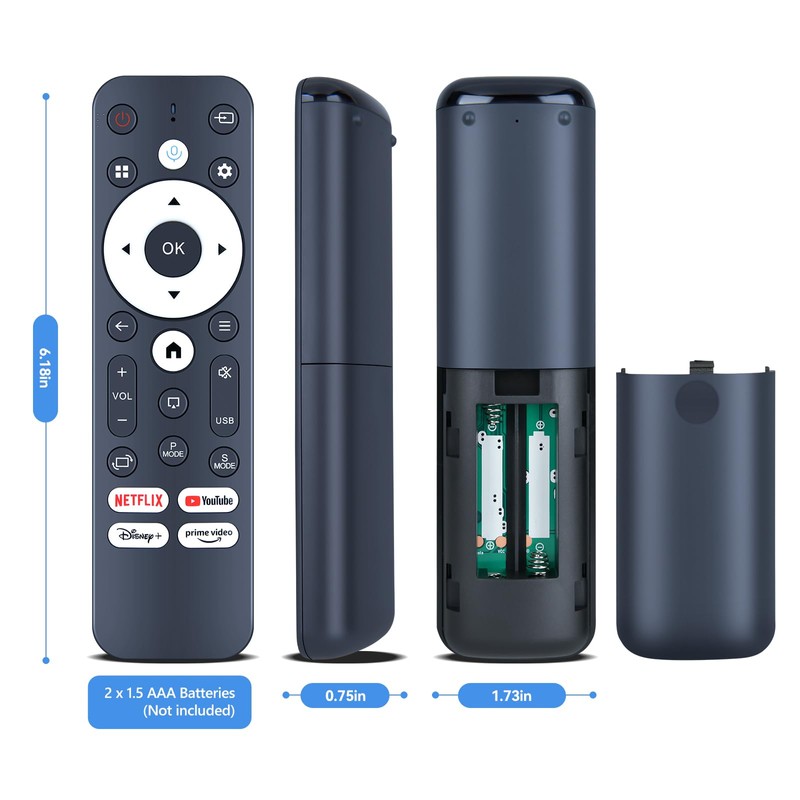 PZL Replacement Voice Remote Control Compatible with Gaimoo 4K Projector