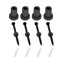 Iceyon 4 Pcs Sliding Barn Door Wall Spacer Replacement Carbon Steel with Screws for Sliding Barn Door Hardware Connecting kit Device Metal Steel Track to Wall (30mmx35mm)