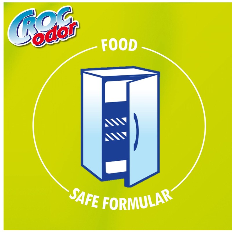 Croc'Odor Fridge Deodoriser, Twin Pack, Unscented, Food Safe Formular with