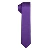 DonDon men's slim tie, 5 cm, plain, matt, shiny and