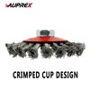 AUPREX 5 Pack 4 Inch Twist Knotted Wire Wheel Brush