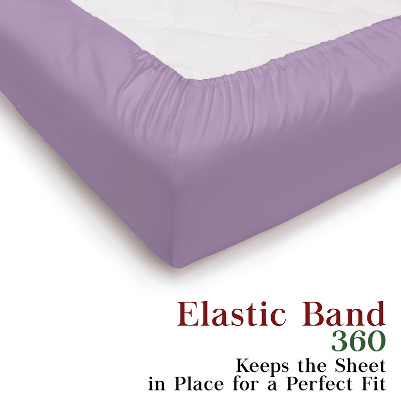 Rohi® King Size Fitted Sheet with Two Pillowcases – 25cm