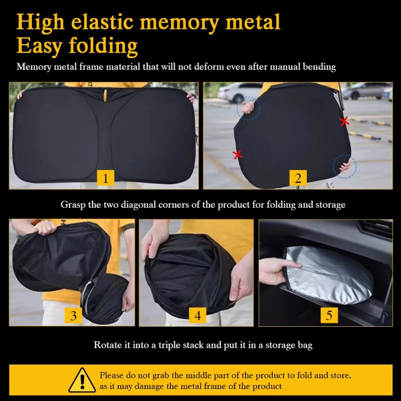 Unbranded Windshield Window Shield Reflective Sun Block Shade Visor Car