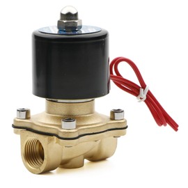Ellbest 1/4" Electric Solenoid Valve 2W-025-08 DC24V Brass Valve NC Normally Closed Valve for Water, Air, Gas