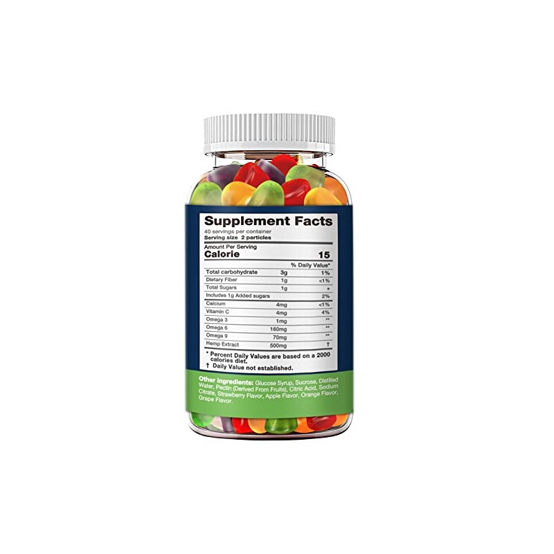 NUBETONG Organic Gummies Natural ingredients Fruit Flavor Made in USA