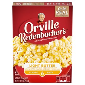 Orville Redenbacher's Microwave Popcorn, Light Butter Flavor, 2.69 oz., 6-Count