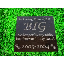 Unbranded Pet Memorial Grave Stone Garden Marker for Dog or Cat Personlized Headstone d3